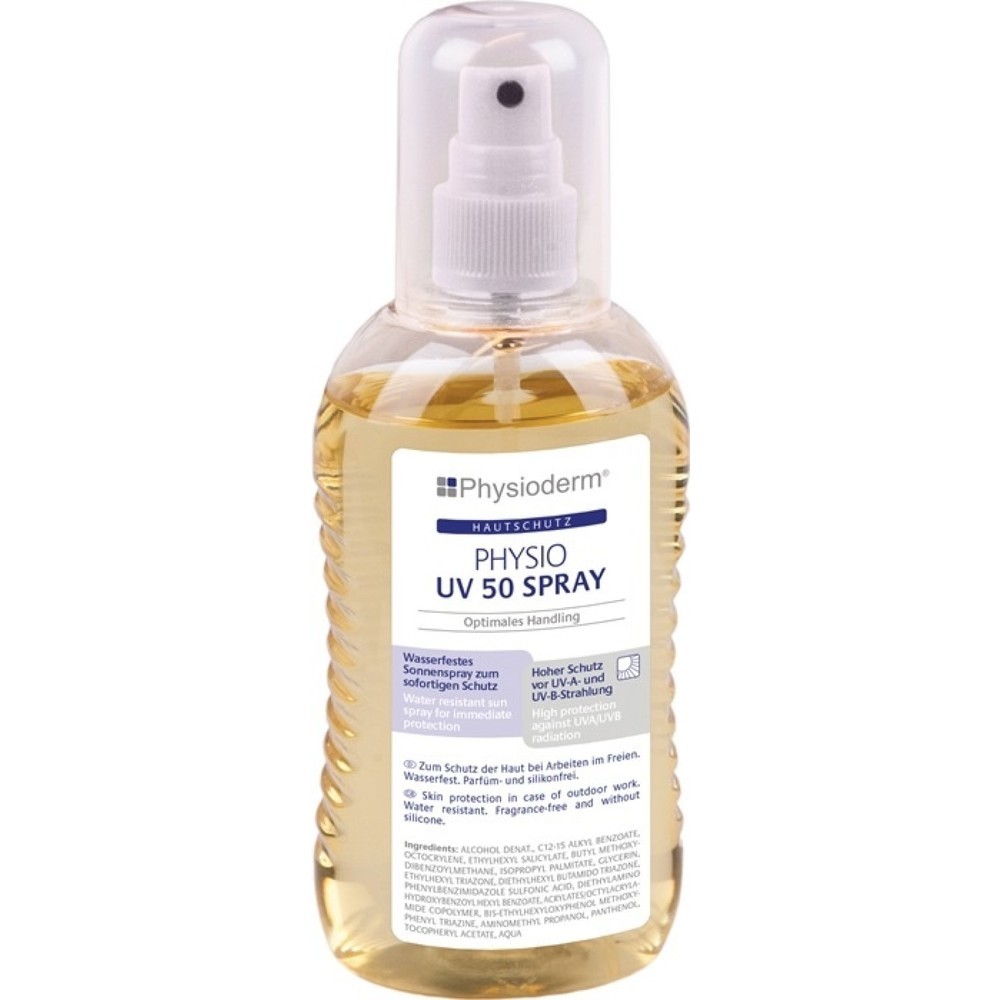 Produktabbildung: Physioderm Hautschutzspray PHYSIO UV 50 SPRAY, 200 ml, wasserfest, fettfrei
