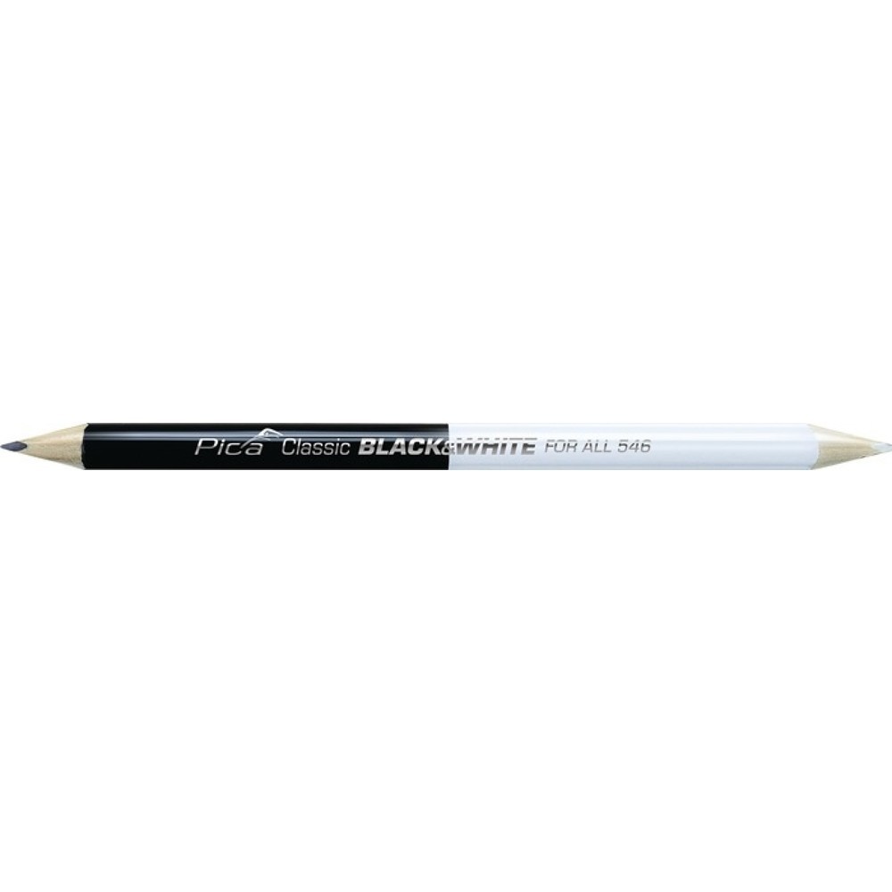 Produktabbildung Nr. 2: PICA Markierstift Classic FOR ALL Black&White, 2B, Länge 24 cm, beidseitig gespitzt