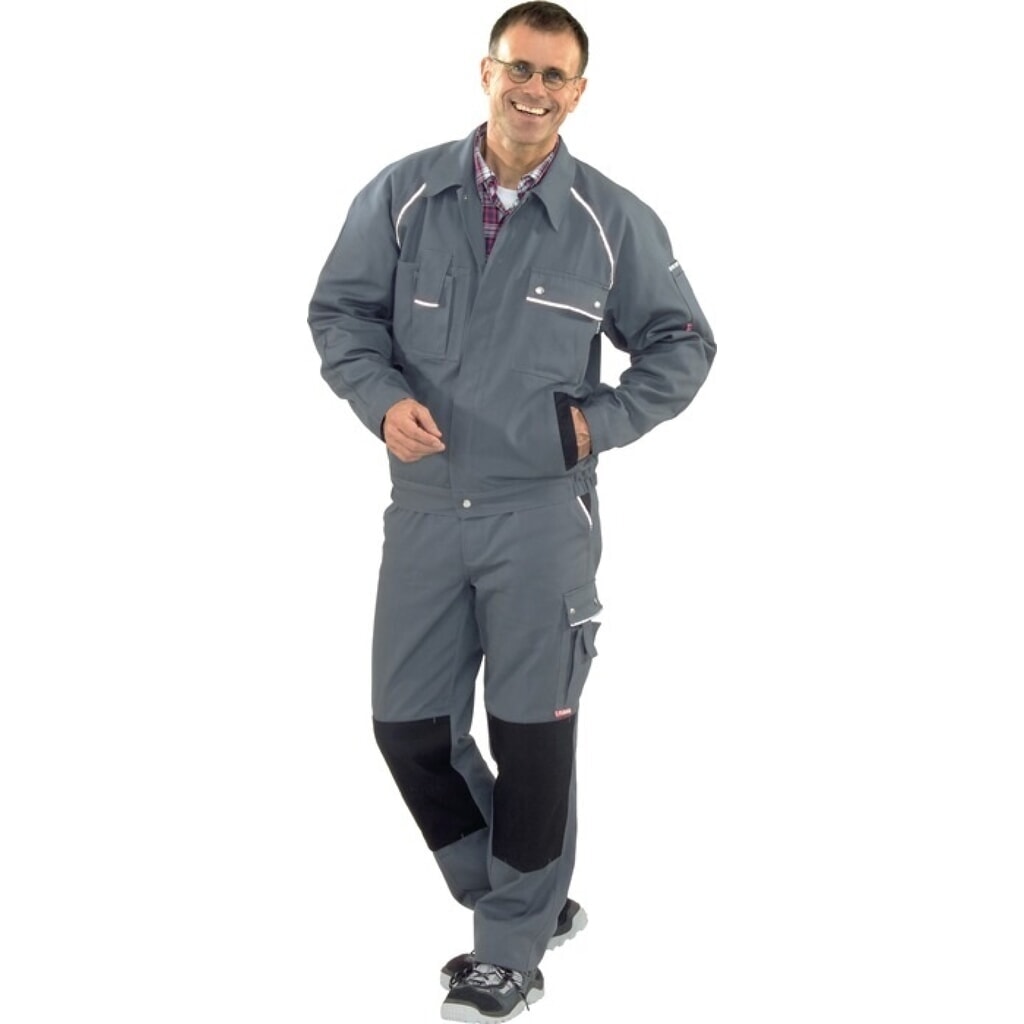 PLANAM Bundjacke Canvas 320 Gr.52 grau/schwarz Produktabbildung: PLANAM Bundjacke Canvas 320 Gr.52 grau/schwarz