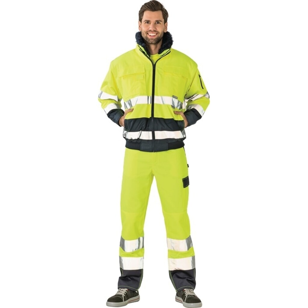 PLANAM Warnschutz-Comfortjacke Gr.L, gelb/marine Produktabbildung: PLANAM Warnschutz-Comfortjacke Gr.L, gelb/marine