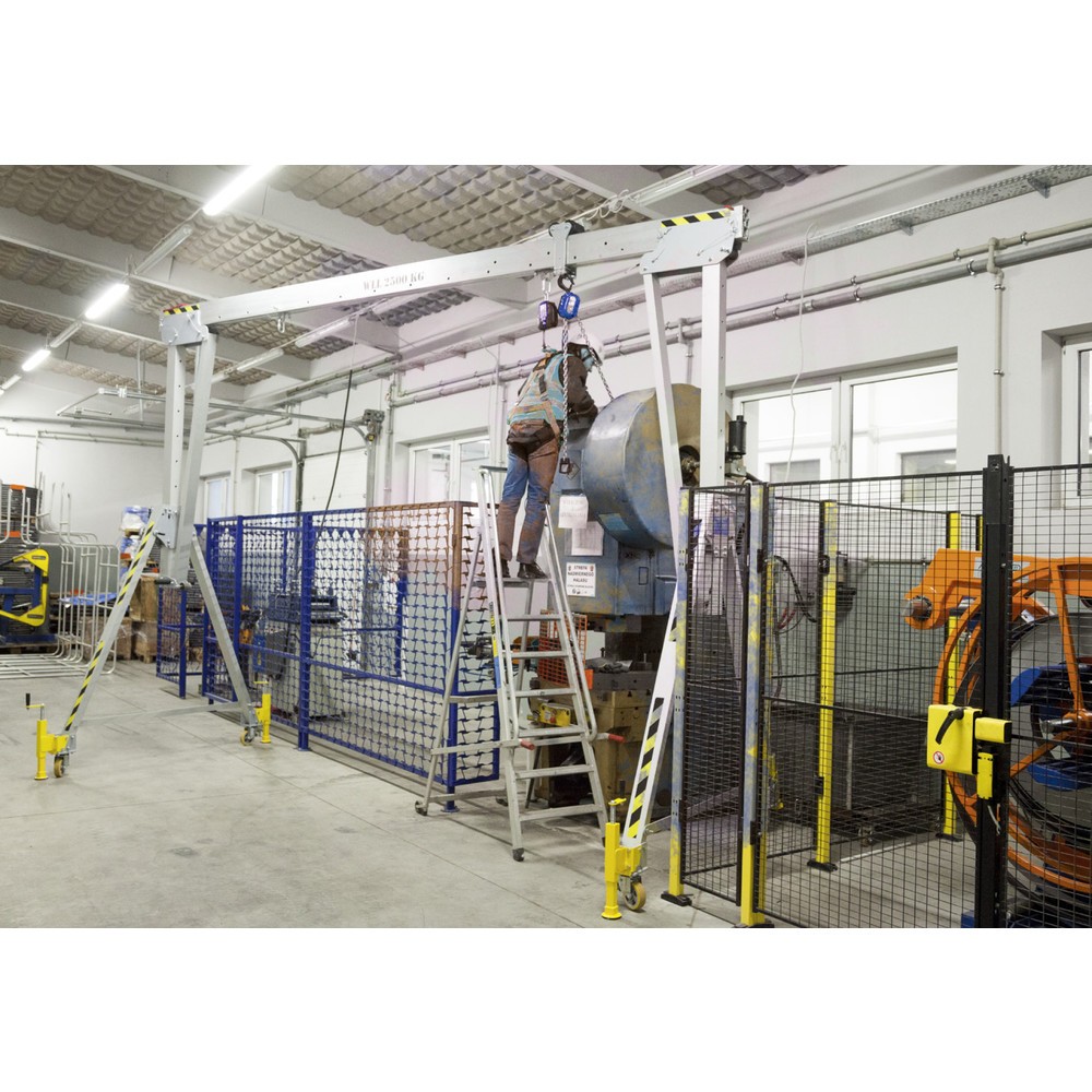 Produktabbildung Nr. 2: PLANETA Alu-Portalkran RAPK, inkl. Hebelzug, verfahrbar, Länge 2.000 mm, TK 3.000 kg, Größe S