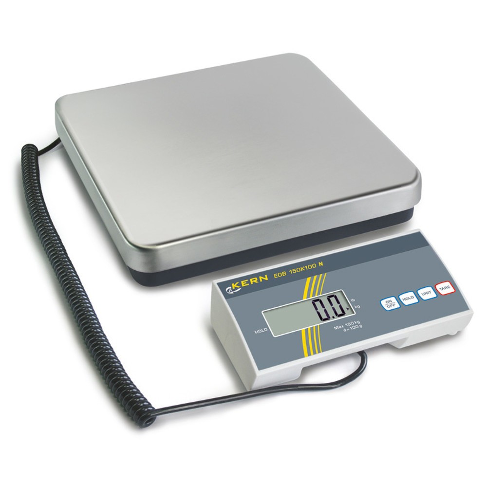 Produktabbildung: Plattformwaage Kern, Wiegeplatte 315x305x65mm, Edelstahlwägeplatte, bis 60kg
