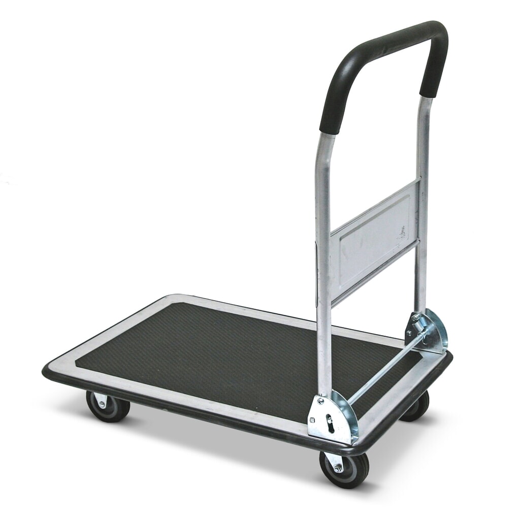 Plattformwagen BASIC, klappbar, TK 150 kg, Ladefläche 470 x 730 mm Produktabbildung: Plattformwagen BASIC, klappbar, TK 150 kg, Ladefläche 470 x 730 mm