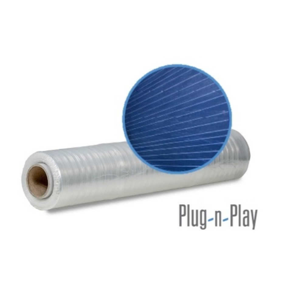 Produktabbildung: Plug-n-Play Maschinenstretchfolie GP, BxL 500 mm x 1.600 m, bis 280 % Vordehnung