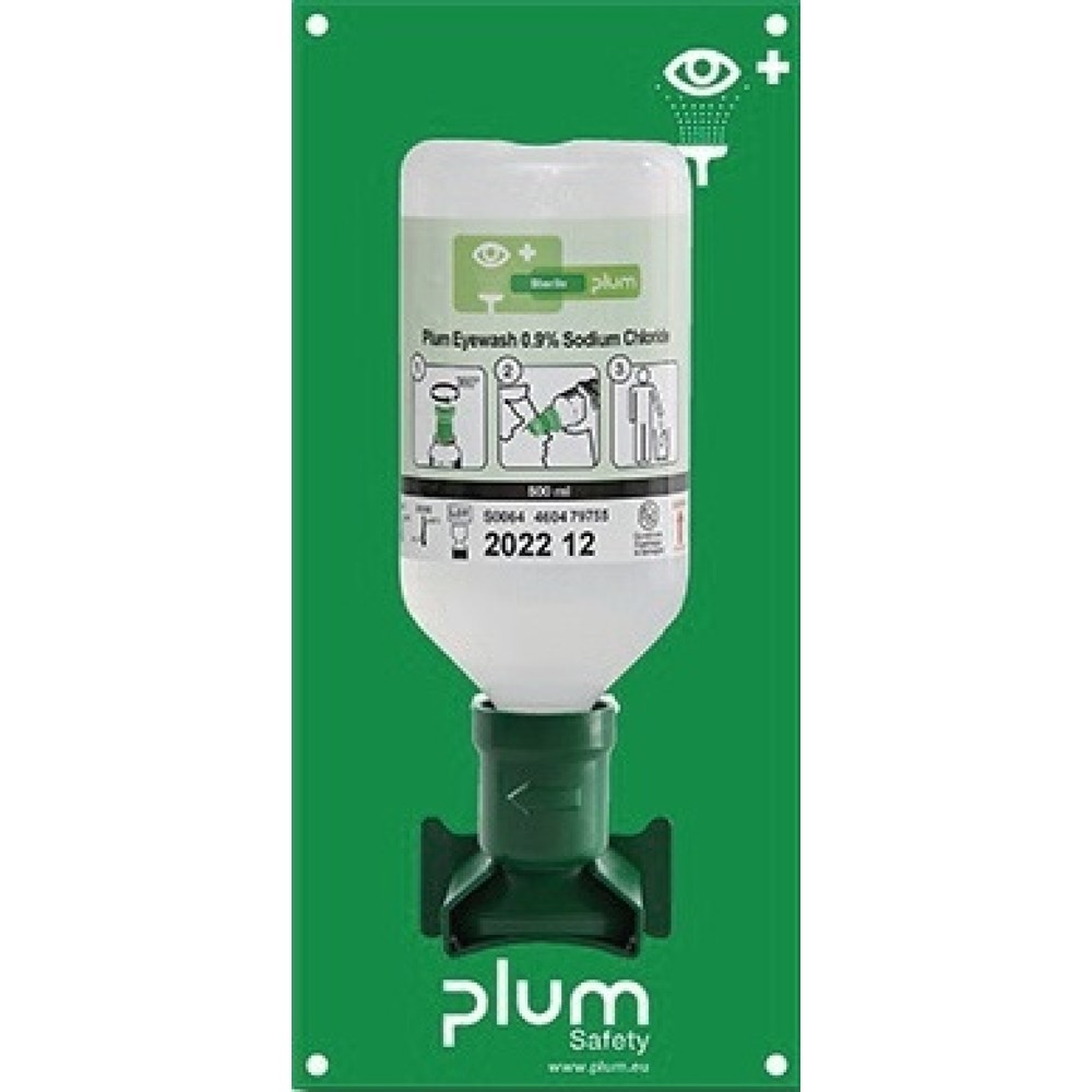Produktabbildung: Plum Augenspülstation, 0,5 l HxBxTca., Haltbarkeit 3 Jahre(ungeöffnete Flasche)