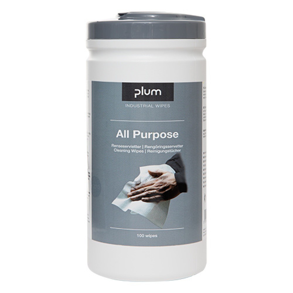 Produktabbildung: PlumWipes All-Purpose Reinigungstücher, 100 Stk/Box