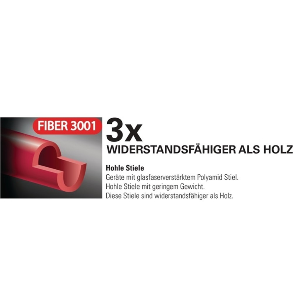 Produktabbildung Nr. 2: POLET Holländer Schaufel FIBER 3001 Gr.2 290x240mm m.Polyamidstiel