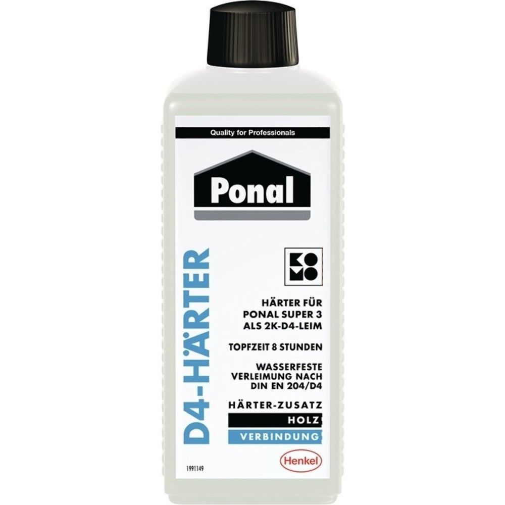 Produktabbildung: PONAL Härter D4 für Ponal Wasserfest (Super 3), 250 g, PNI3N, Flasche