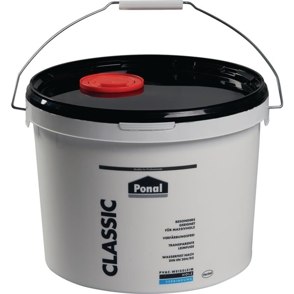 PONAL Holzleim Classic, EN 204: D1, D2, 10 kg, Eimer Produktabbildung: PONAL Holzleim Classic, EN 204: D1, D2, 10 kg, Eimer