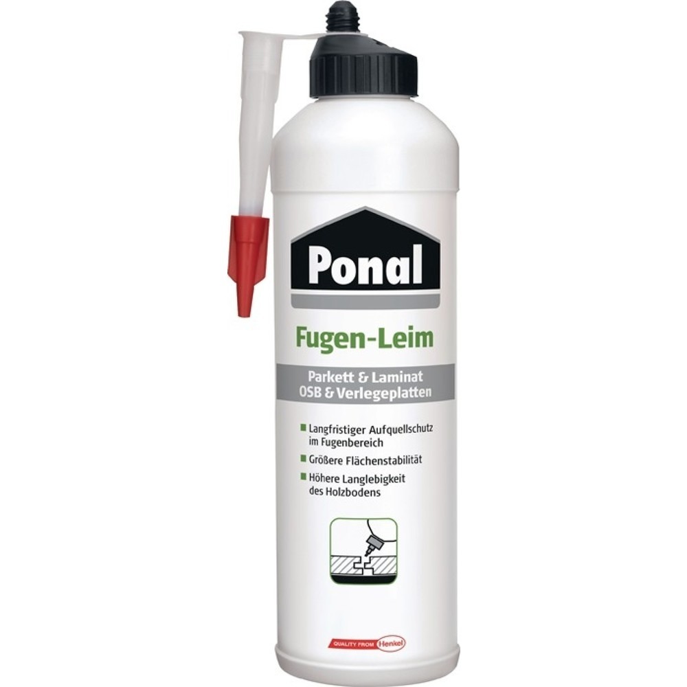 Produktabbildung: PONAL Parkett und Laminat Fugenleim, EN 204: D4, 1 kg, Flasche