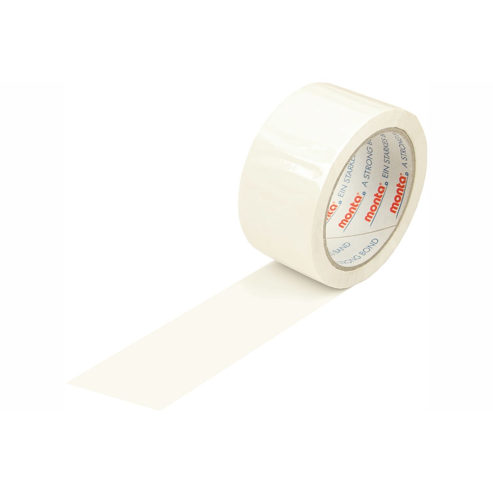 Produktabbildung: PP-Klebeband, 50 mm breit x 66 lfm, Stärke 48 µ, weiß, monta 331