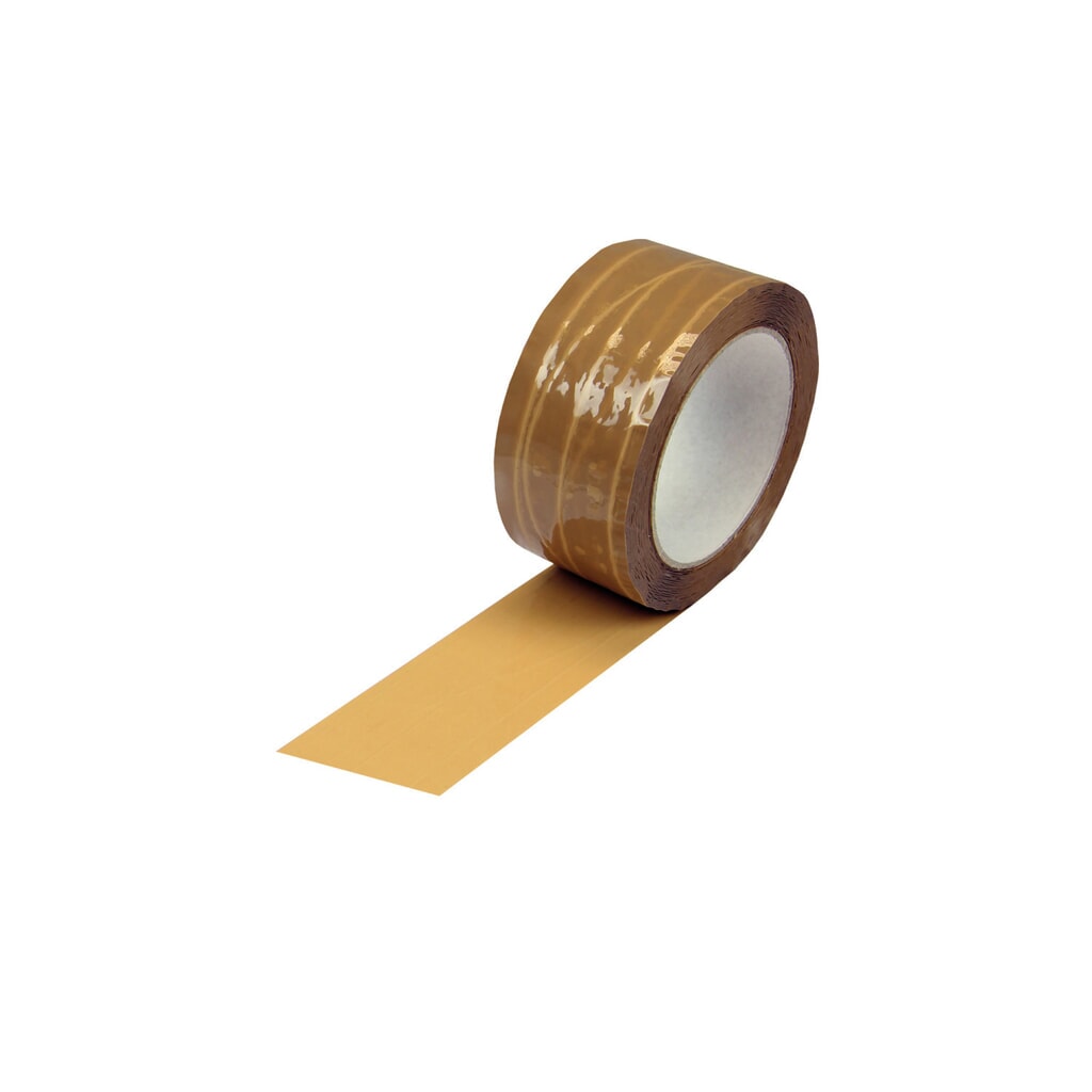 PP-Klebeband, fadenverstärkt, 50mm breitx66lfm., 46µ, braun, Hotmeltkleber Produktabbildung: PP-Klebeband, fadenverstärkt, 50mm breitx66lfm., 46µ, braun, Hotmeltkleber