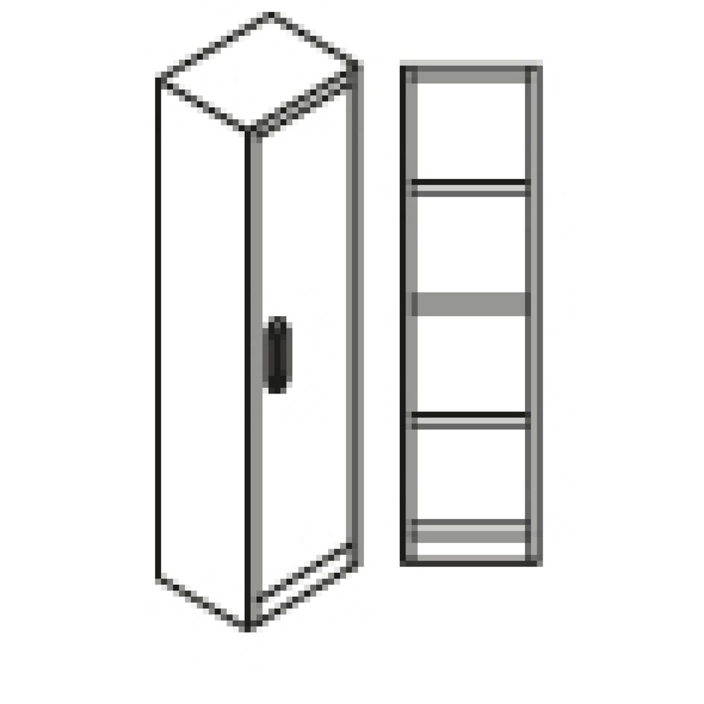 Produktabbildung Nr. 5: PRIORIT Akten-/Dokumentenschrank, Feuerwiderstand 90 Min., 1-flügelig, 3 Einlegeböden, 2 Hängeregisterauszüge