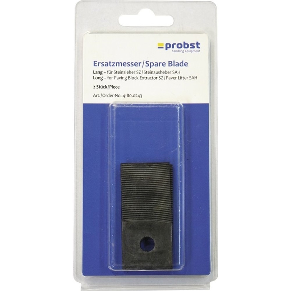Produktabbildung: PROBST Ersatzmesser, 65 mm, passend für Steinzieher SZ, Blisterverpackung