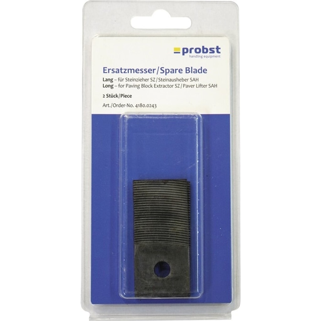 PROBST Ersatzmesser, 65 mm, passend für Steinzieher SZ, Blisterverpackung Produktabbildung: PROBST Ersatzmesser, 65 mm, passend für Steinzieher SZ, Blisterverpackung