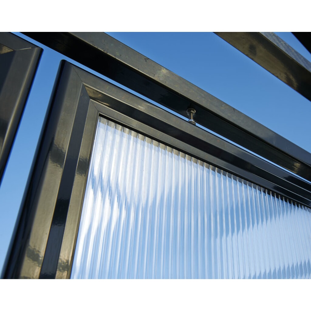Produktabbildung Nr. 7: PROCITY® Fahrradüberdachung All-In-One, M, Grundmodell mit Rückwand und Seitenverkleidungen aus Polycarbonat, feste Pfosten, anthrazit