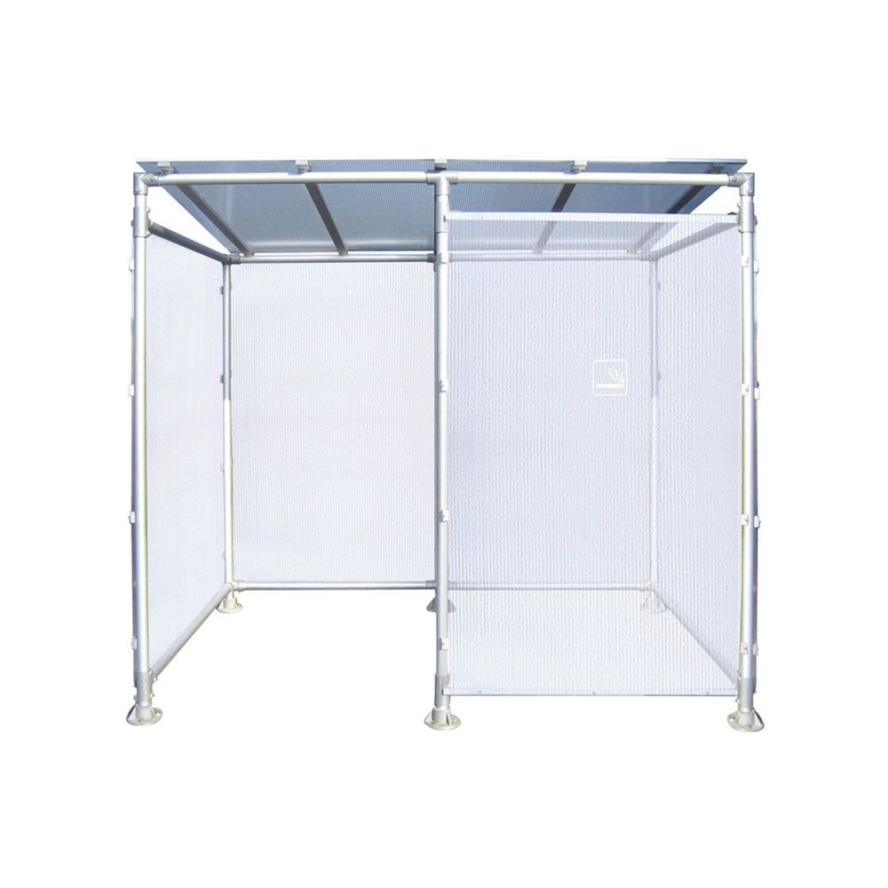Produktabbildung: PROCITY® Raucherunterstand Eco, Tiefe 1.861 mm,
