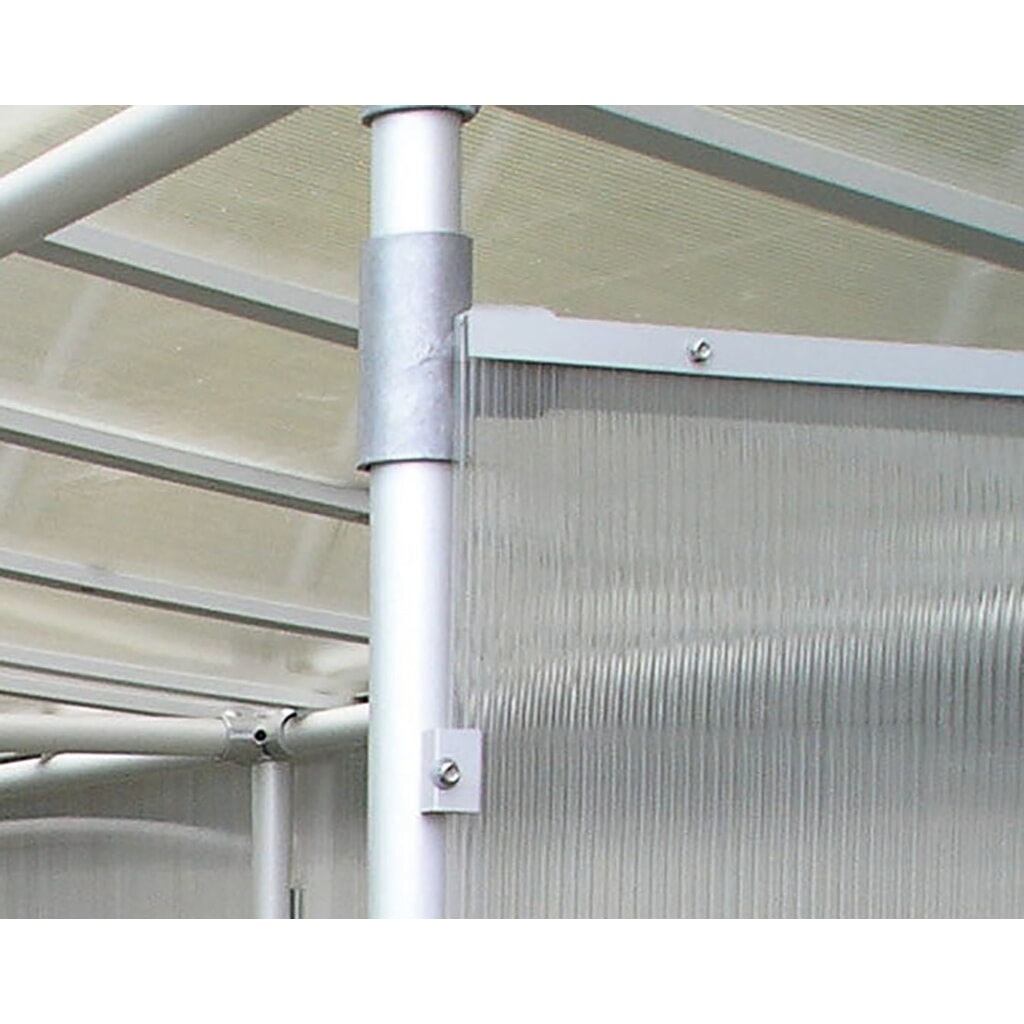 PROCITY® Alu-Überdachung 5 Plätze, ohne Verkleidungen, ohne Fahrradständer, silber eloxiert Produktabbildung Nr. 5: PROCITY® Alu-Überdachung 5 Plätze, ohne Verkleidungen, ohne Fahrradständer, silber eloxiert