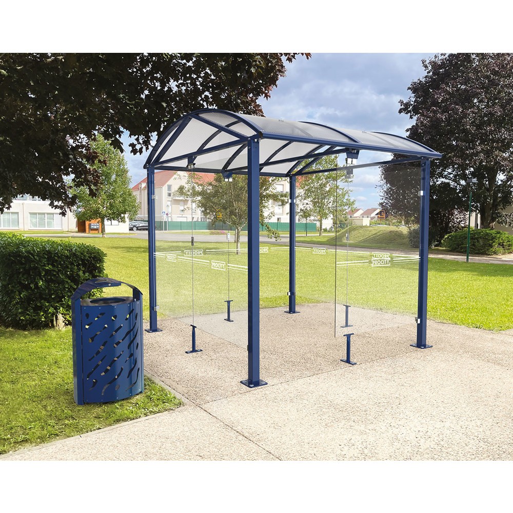 Produktabbildung Nr. 2: PROCITY® Raucherunterstand Klassik L, BxT 5.000 x 2.690 mm, anthrazit
