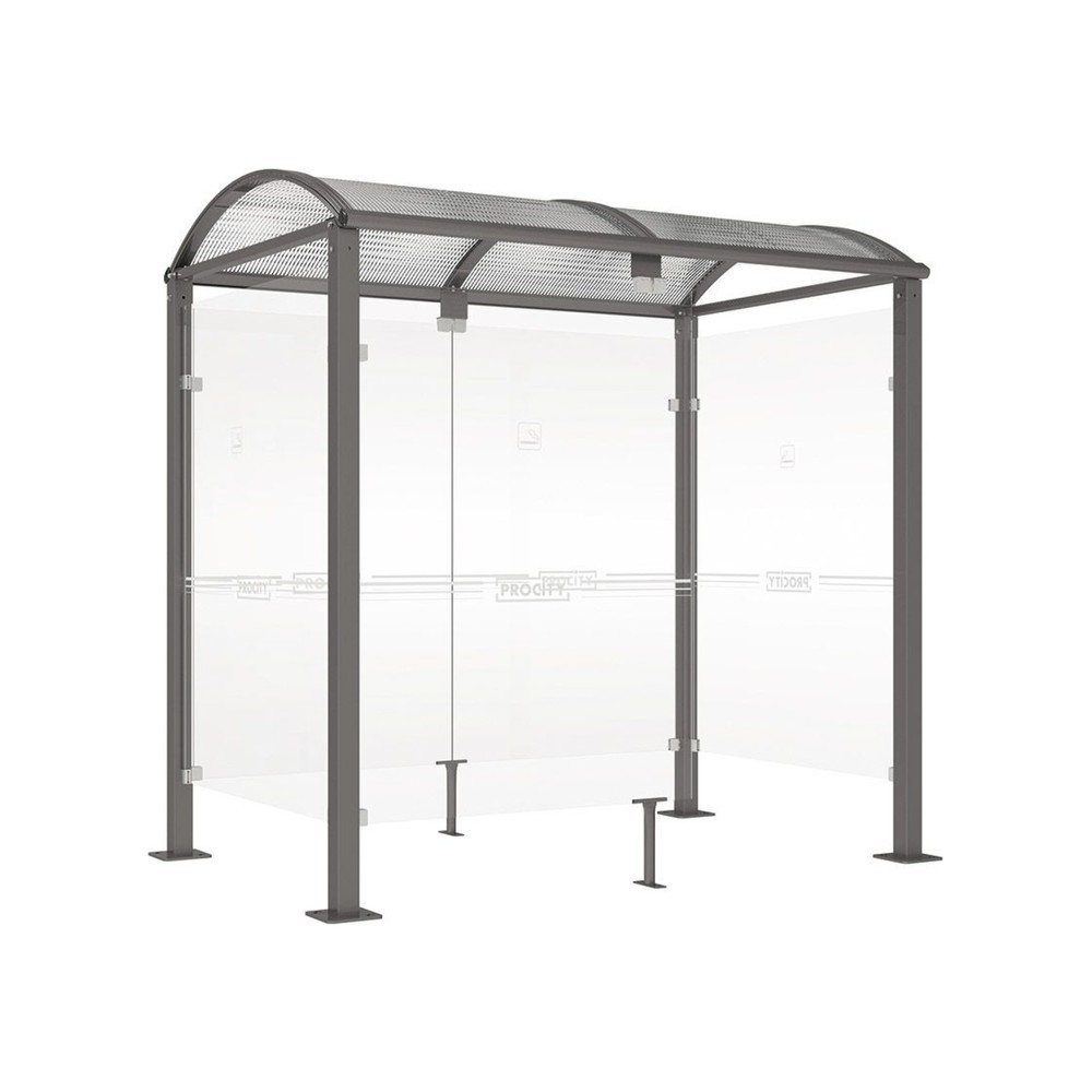 Produktabbildung: PROCITY® Raucherunterstand Klassik M, BxT 2.500 x 1.560 mm, anthrazit