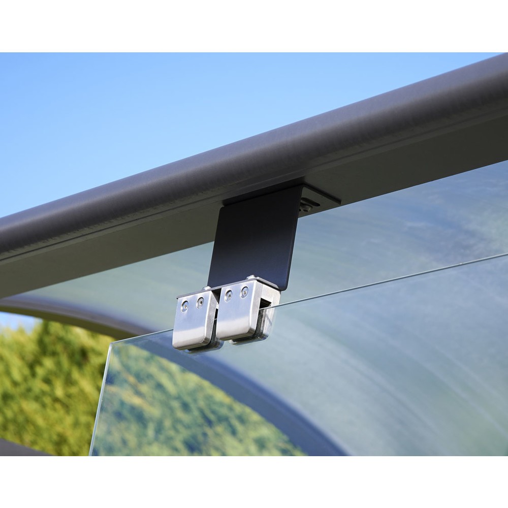 Produktabbildung Nr. 5: PROCITY® Raucherunterstand Klassik M, BxT 5.000 x 1.560 mm, anthrazit