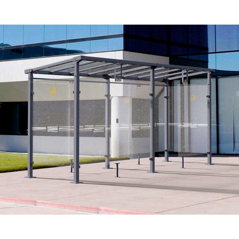 Produktabbildung Nr. 5: PROCITY® Raucherunterstand Milano, BxT 5.040 x 1.560 mm, anthrazit