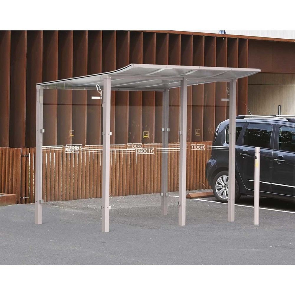 Produktabbildung Nr. 2: PROCITY® Raucherunterstand Modulo, mit Frontverkleidung, BxT 5.020 x 1.990 mm, anthrazit