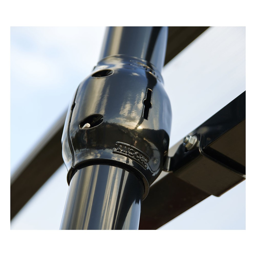 Produktabbildung Nr. 5: PROCITY® Überdachung Province City, All-In-One, Fahrradständer 6 Plätze, mit Rückwand und Seitenverkleidungen, anthrazit