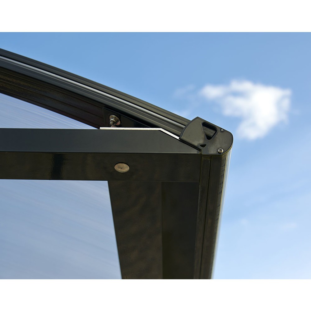 Produktabbildung Nr. 6: PROCITY® Überdachung Province City, All-In-One, Fahrradständer 6 Plätze, mit Rückwand und Seitenverkleidungen, anthrazit