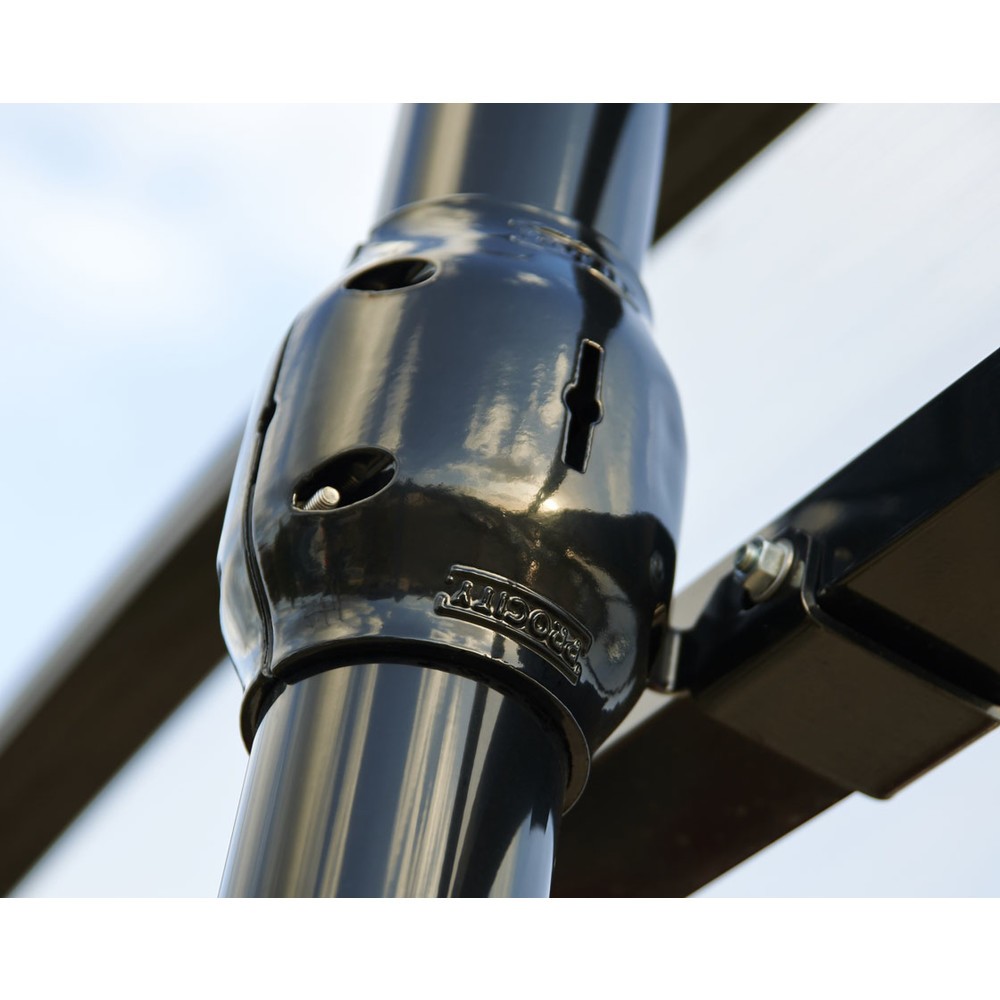 Produktabbildung Nr. 3: PROCITY® Überdachung Province Kugel, Fahrradständer 6 Plätze, ohne Verkleidung, anthrazit