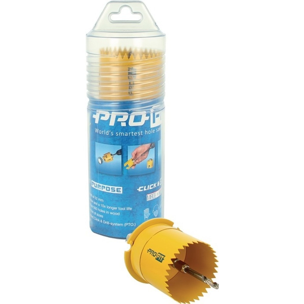 Produktabbildung: PROFIT Lochsäge CleanCut, Sägen-Durchmesser 68 mm Schnitttiefe 52 mm, HSS Schaftausführung 6-kant