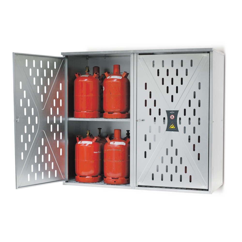 Produktabbildung Nr. 2: Propangasflaschen-Schrank, 1-flügelige Tür, HxBxT 1.500 x 840 x 690 mm