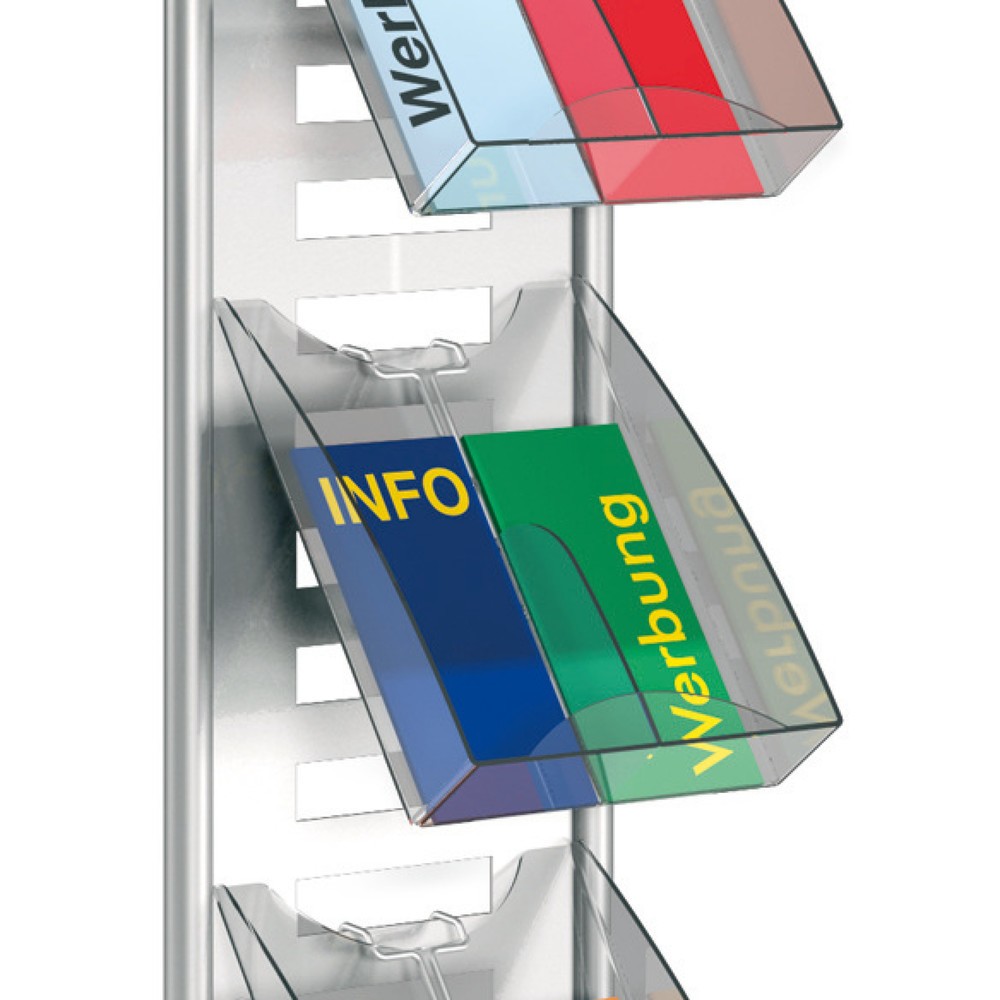 Produktabbildung: Prospektfach für 2x DIN lang, HxBxT 305 x 232 x 66 mm