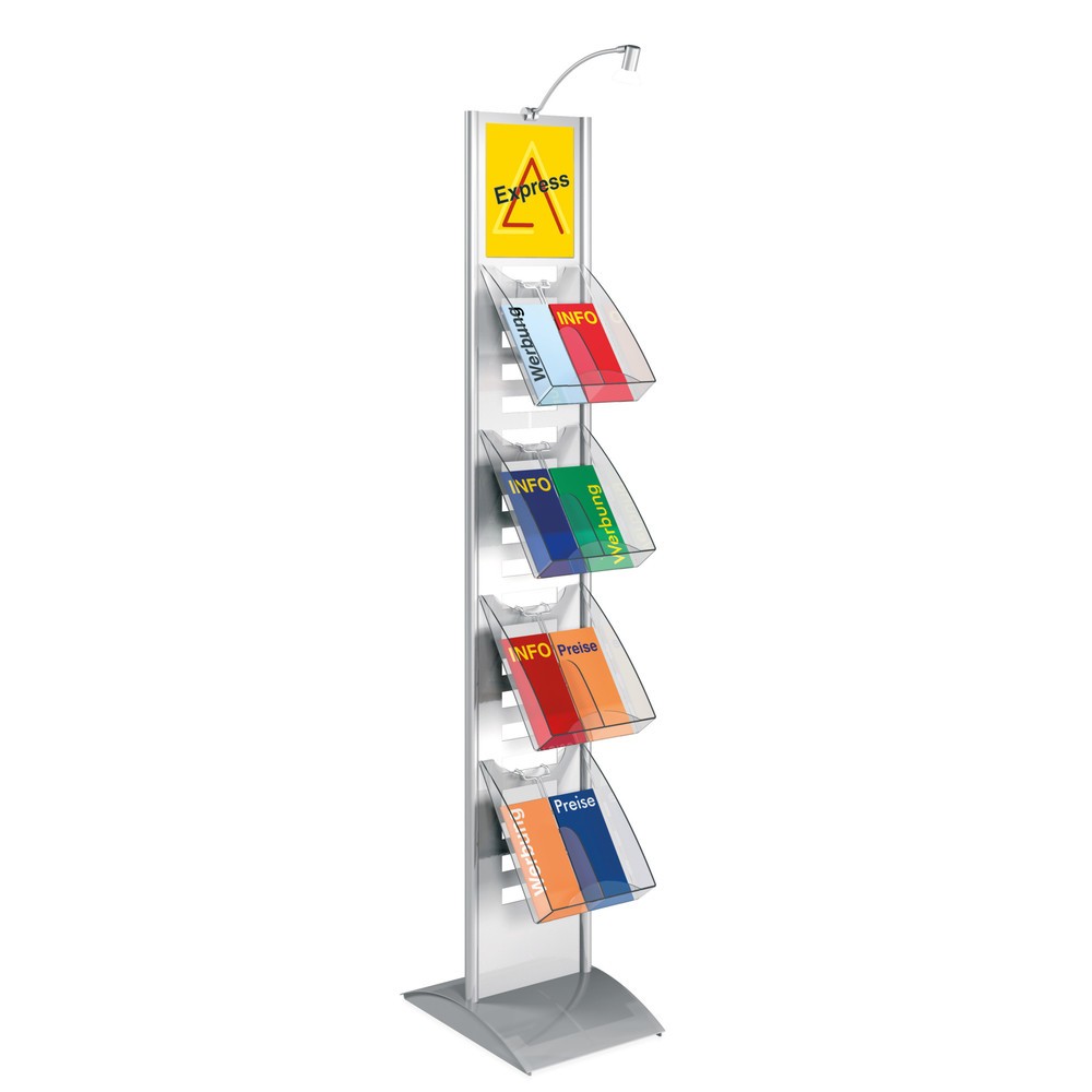 Produktabbildung: Prospektständer, 2-seitig, HxBxT 1.660 x 300 x 400 mm
