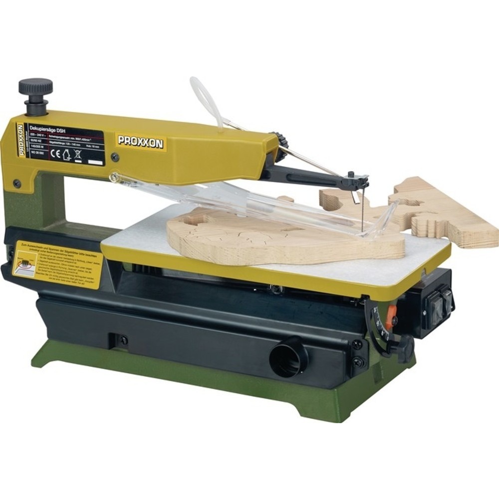 Produktabbildung: PROXXON Dekupiersäge DSH, 900 / 1400 min-¹, 90°: 50 / 45°: 25 mm
