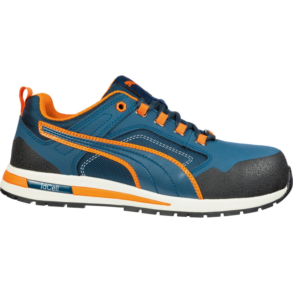 PUMA® Sicherheitshalbschuh Crosstwist LOW S3 HRO SRC Größe 39, blau/orange Produktabbildung Nr. 1: PUMA® Sicherheitshalbschuh Crosstwist LOW S3 HRO SRC Größe 39, blau/orange