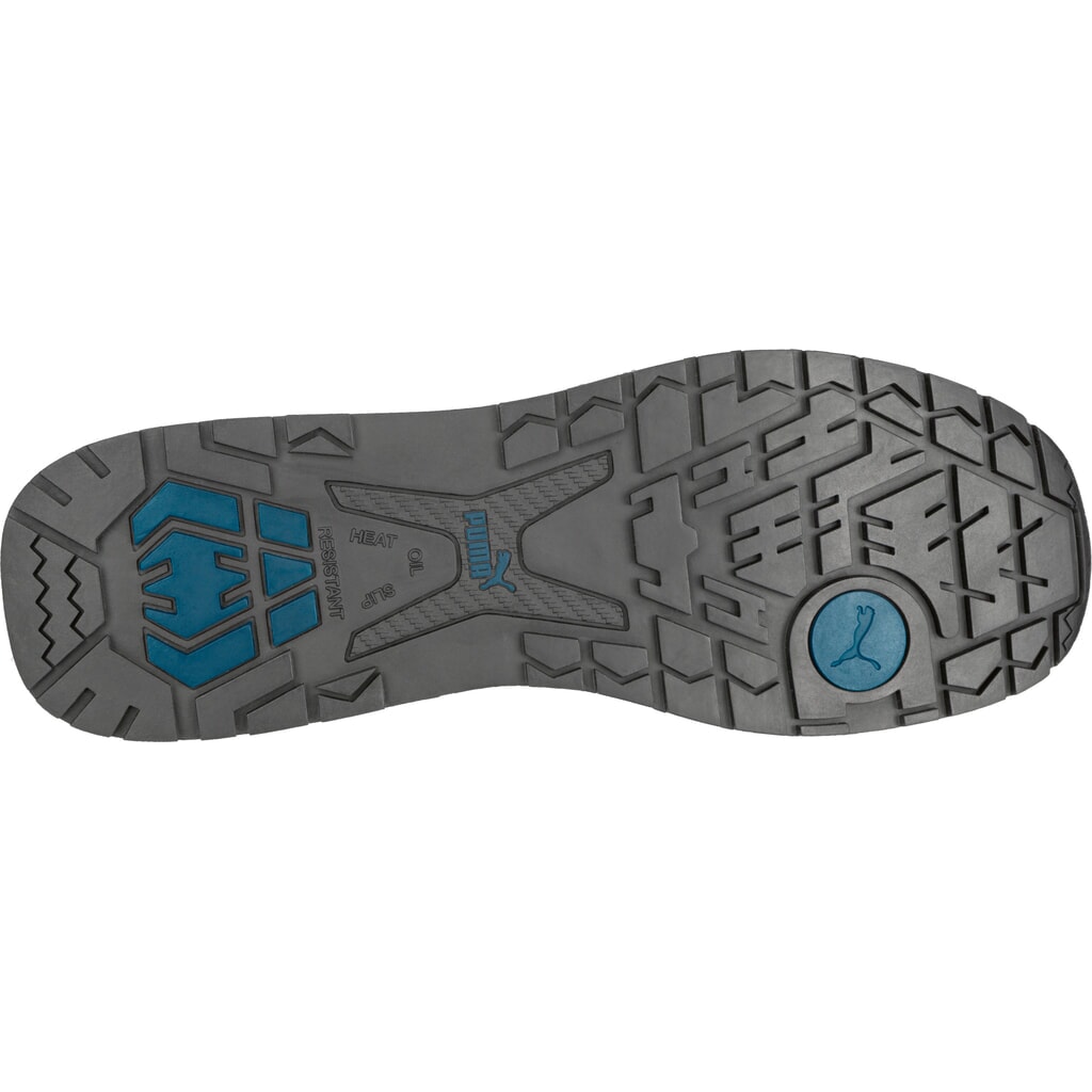 PUMA® Sicherheitshalbschuh Elevate Knit GREEN LOW S1P ESD HRO SRC Größe 39, blau/grün Produktabbildung Nr. 5: PUMA® Sicherheitshalbschuh Elevate Knit GREEN LOW S1P ESD HRO SRC Größe 39, blau/grün