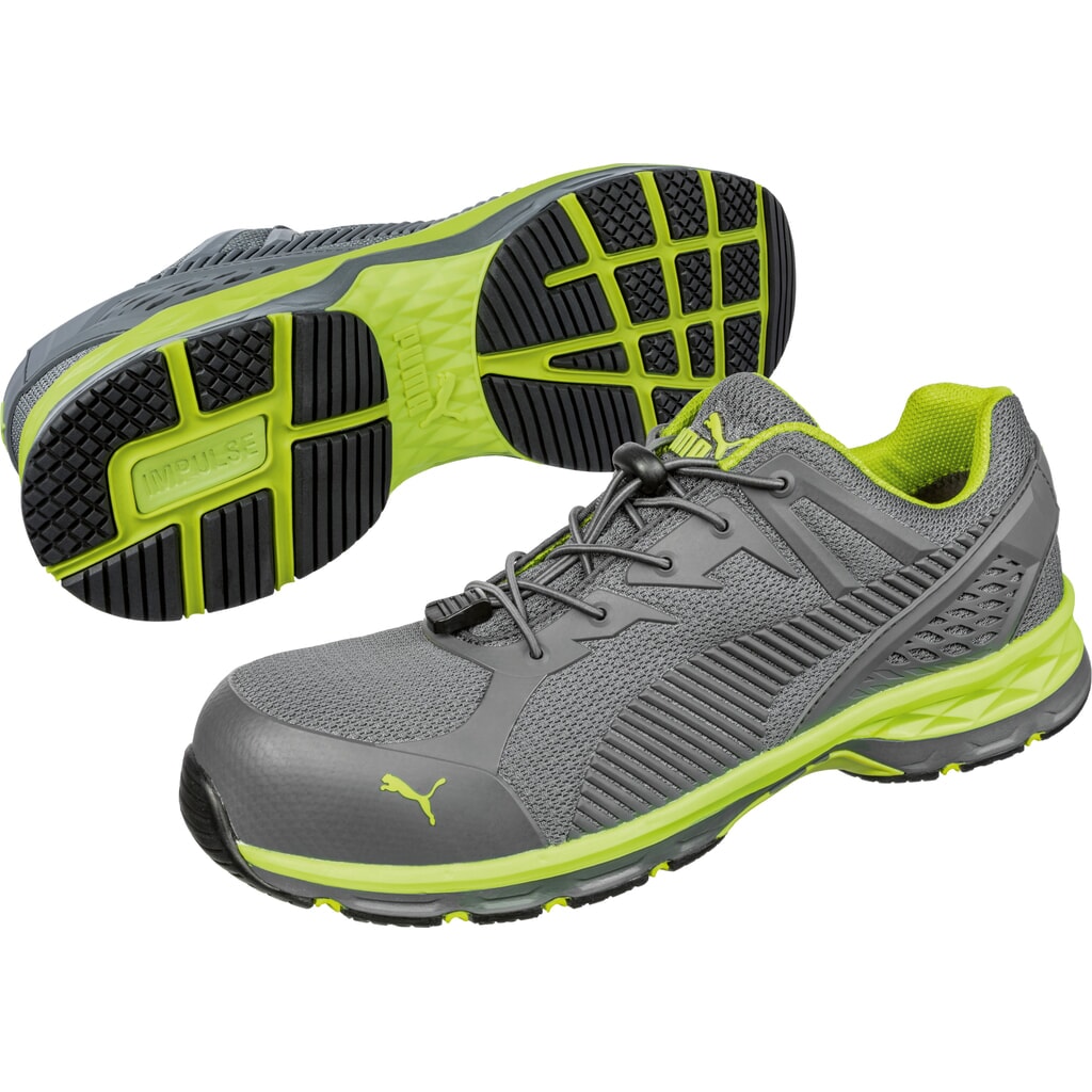 PUMA® Sicherheitshalbschuh Fuse Motion 2.0 GREEN LOW S1P ESD HRO SRC Größe 42, grau/grün Produktabbildung Nr. 4: PUMA® Sicherheitshalbschuh Fuse Motion 2.0 GREEN LOW S1P ESD HRO SRC Größe 42, grau/grün