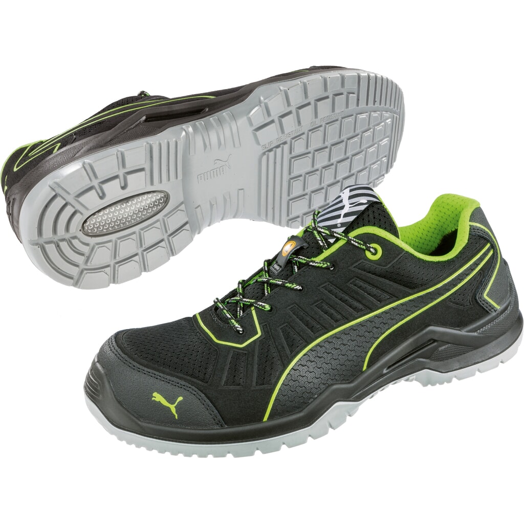 Produktabbildung Nr. 4: PUMA® Sicherheitshalbschuh Fuse TC GREEN LOW S1P ESD SRC Größe 49, schwarz/grün