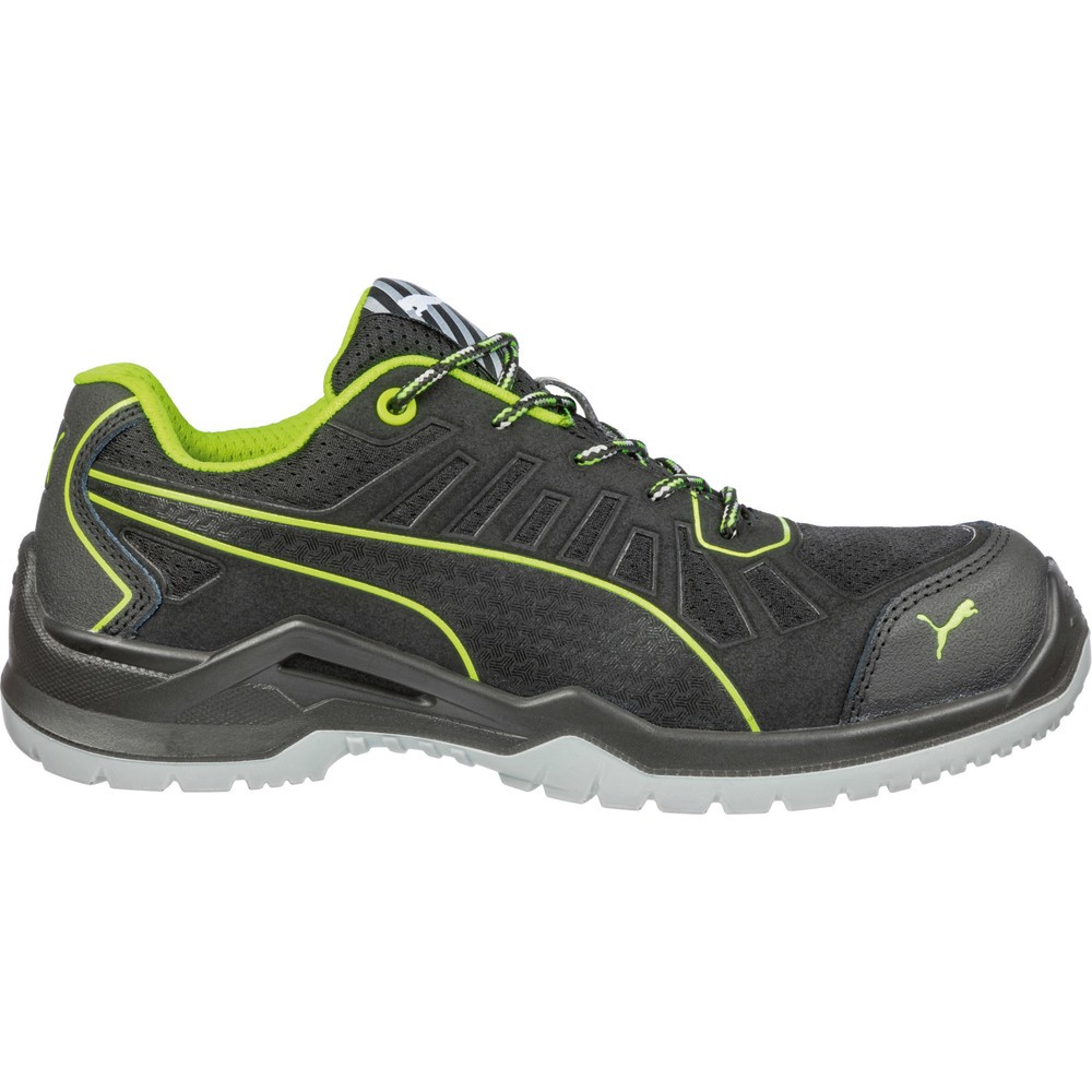 Produktabbildung Nr. 1: PUMA® Sicherheitshalbschuh Fuse TC GREEN LOW S1P ESD SRC Größe 49, schwarz/grün