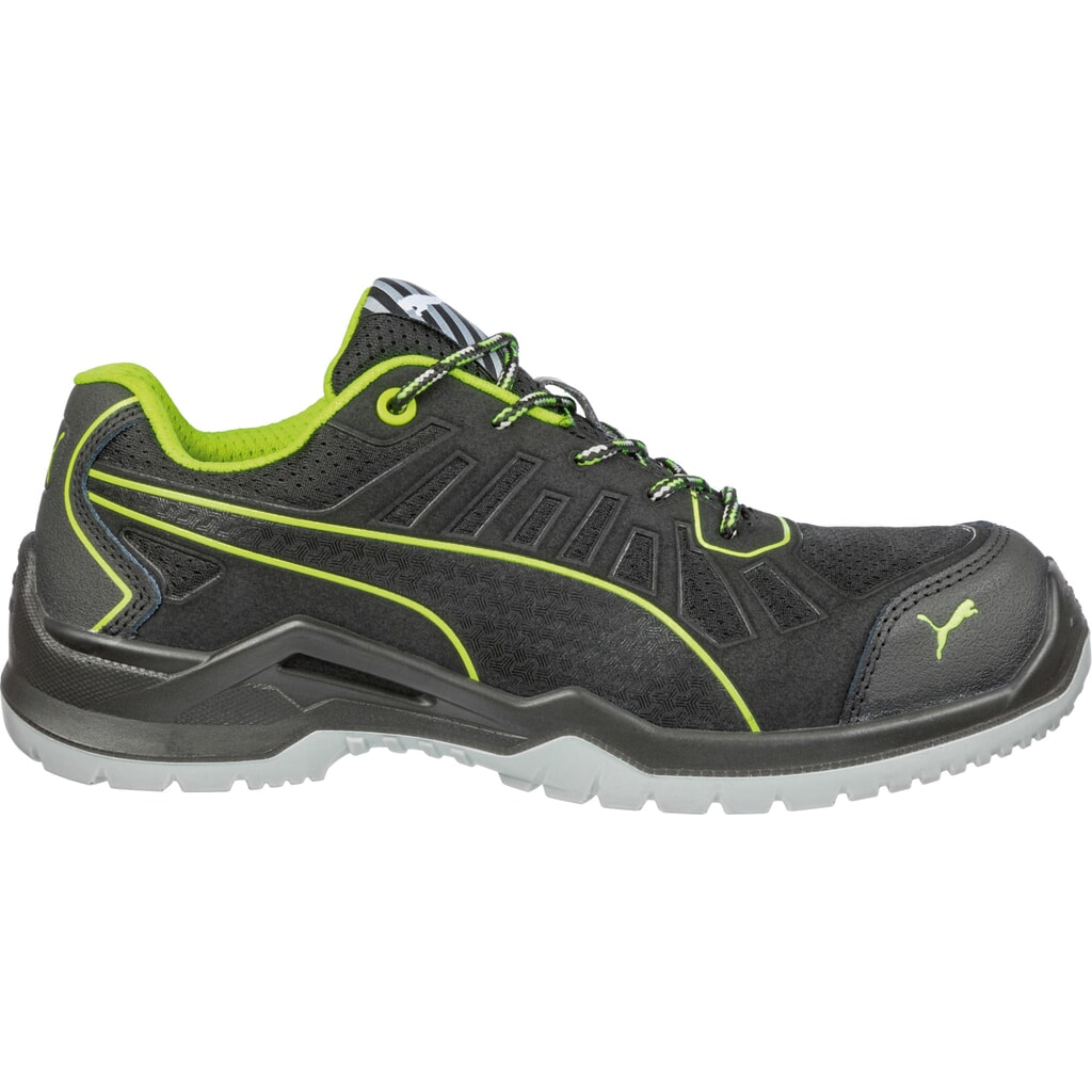 Produktabbildung Nr. 1: PUMA® Sicherheitshalbschuh Fuse TC GREEN LOW S1P ESD SRC Größe 49, schwarz/grün