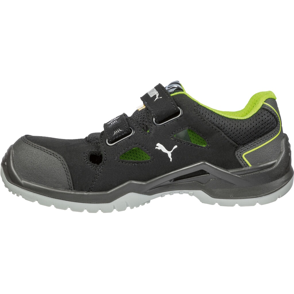 PUMA® Sicherheitshalbschuh Neodyme GREEN LOW S1P ESD SRC Größe 48, schwarz/grün Produktabbildung Nr. 3: PUMA® Sicherheitshalbschuh Neodyme GREEN LOW S1P ESD SRC Größe 48, schwarz/grün