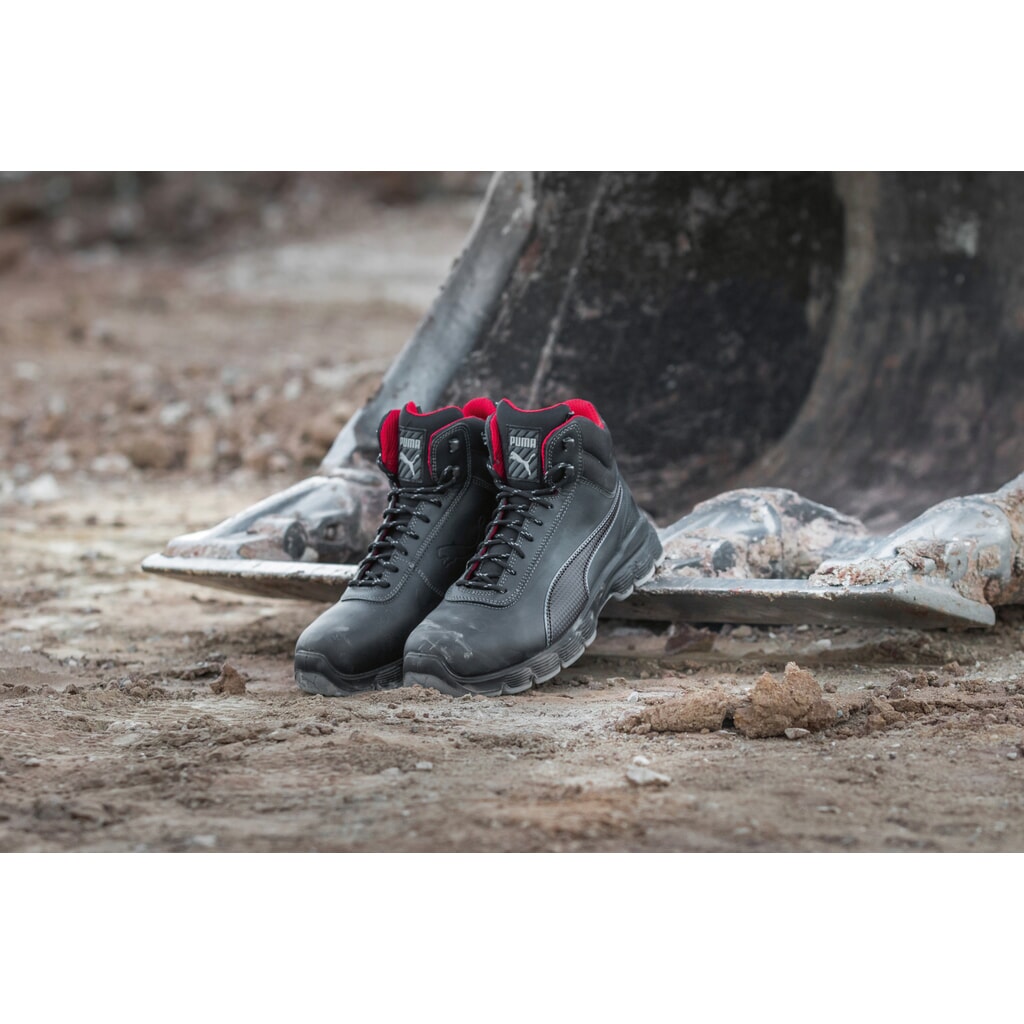 Produktabbildung Nr. 9: PUMA® Sicherheitsstiefel CONDOR BLACK MID S3 ESD SRC Größe 39, schwarz/grau