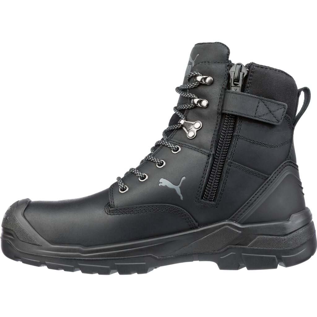 PUMA® Sicherheitsstiefel Conquest BLACK HIGH CTX S3 WR HRO SRC Größe 41, schwarz Produktabbildung Nr. 3: PUMA® Sicherheitsstiefel Conquest BLACK HIGH CTX S3 WR HRO SRC Größe 41, schwarz