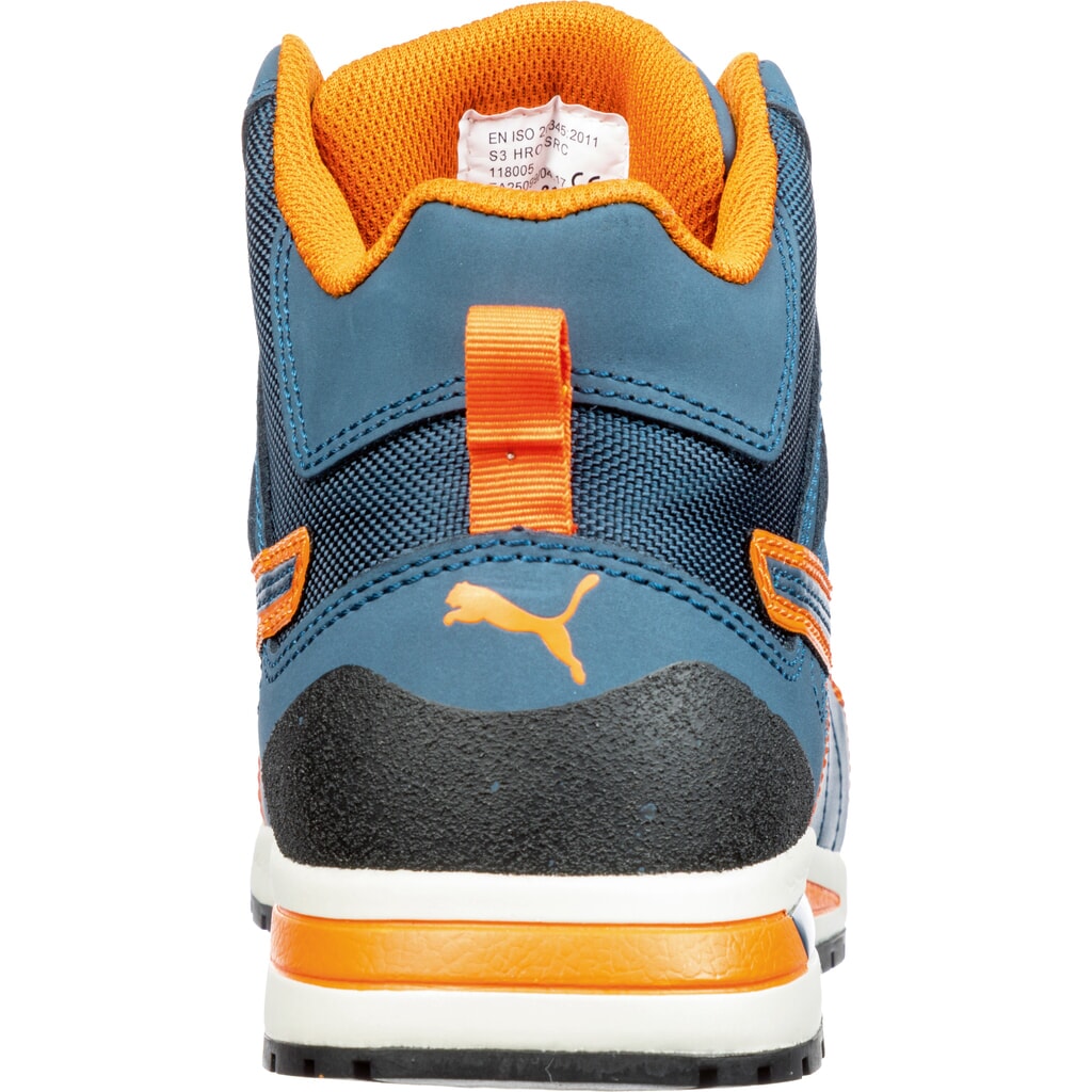 Produktabbildung Nr. 2: PUMA® Sicherheitsstiefel Crosstwist MID S3 HRO SRC Größe 39, blau/orange