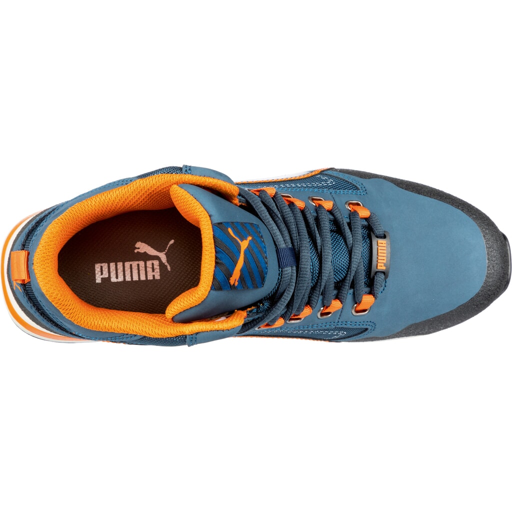 PUMA® Sicherheitsstiefel Crosstwist MID S3 HRO SRC Größe 39, blau/orange Produktabbildung Nr. 6: PUMA® Sicherheitsstiefel Crosstwist MID S3 HRO SRC Größe 39, blau/orange