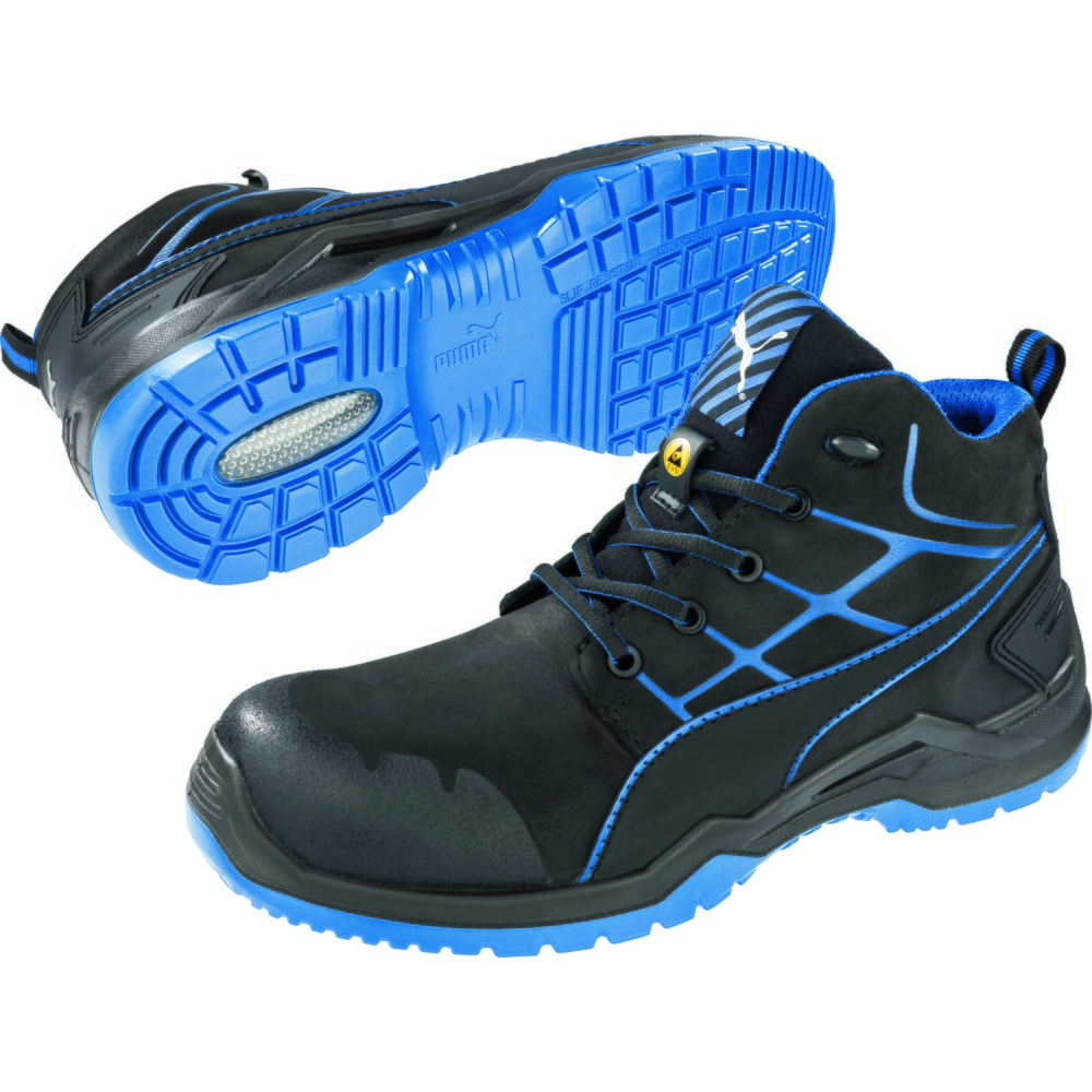 Produktabbildung Nr. 4: PUMA® Sicherheitsstiefel Krypton BLUE MID S3 ESD SRC Größe 48, schwarz-blau