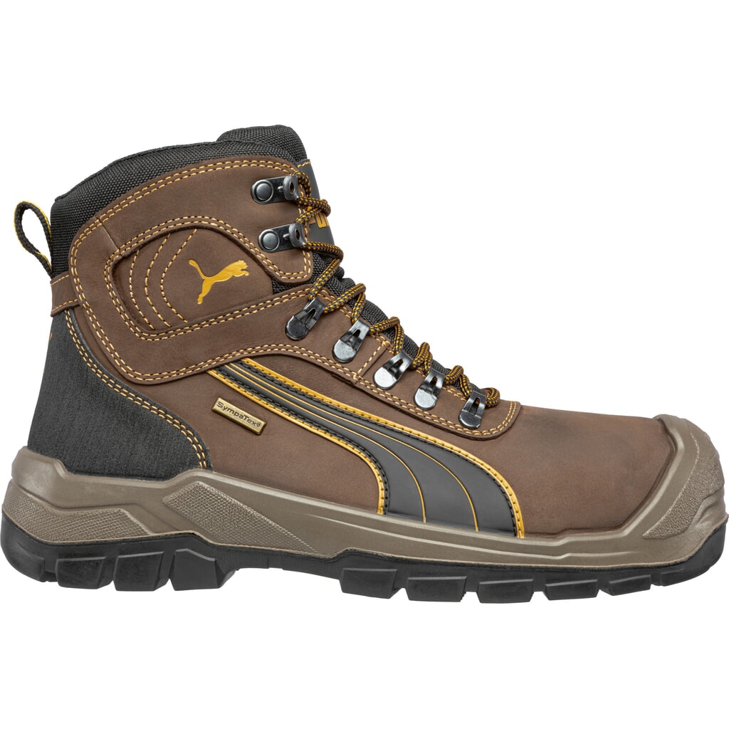 Produktabbildung: PUMA® Sicherheitsstiefel Sierra Nevada MID S3 WR HRO SRC Größe 48, braun/grau