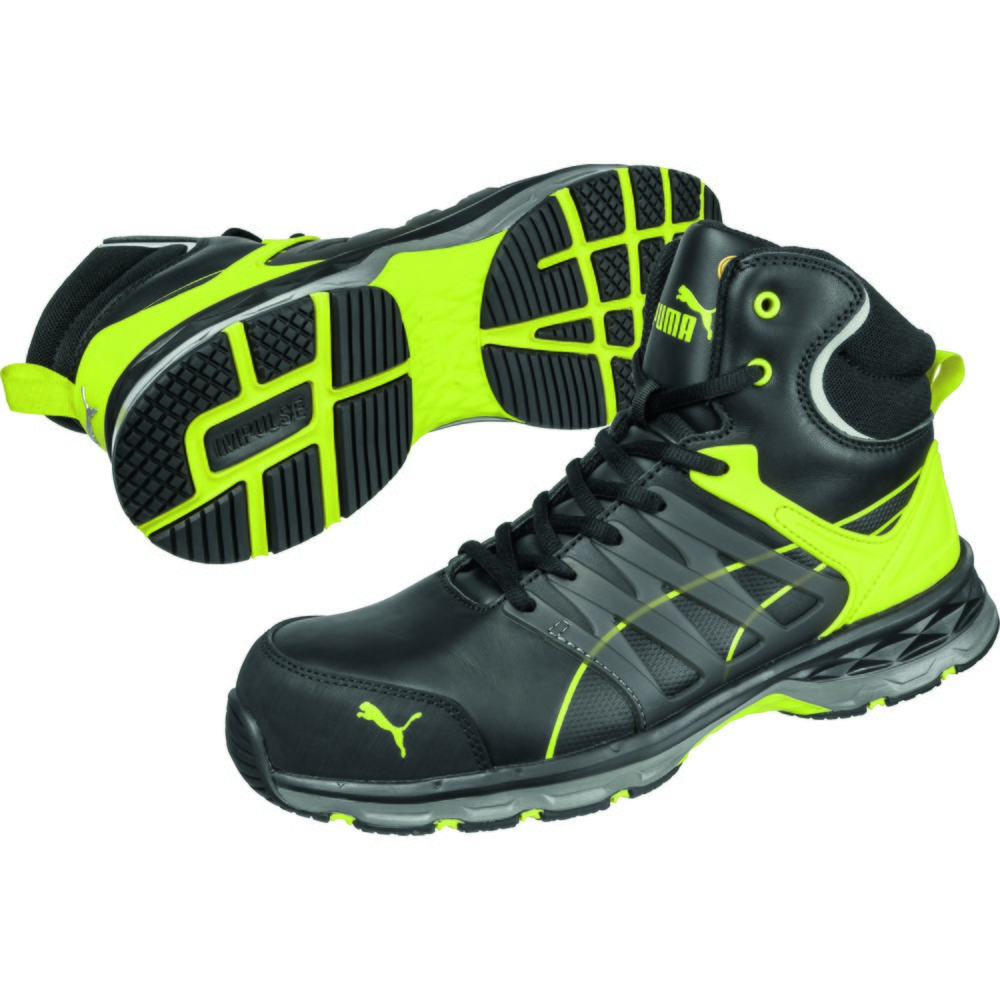 Produktabbildung Nr. 2: PUMA® Sicherheitsstiefel Velocity 2.0 YELLOW MID S3 ESD HRO SRC Größe 46, schwarz/gelb