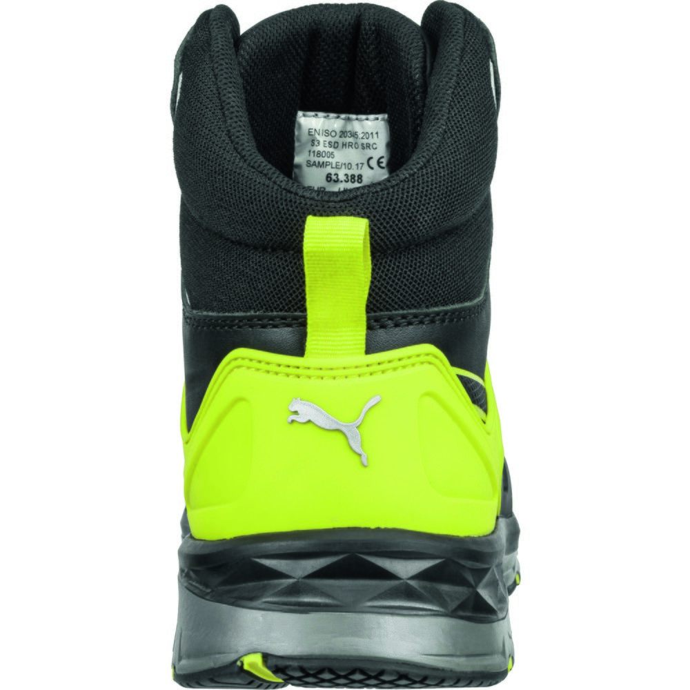 Produktabbildung Nr. 3: PUMA® Sicherheitsstiefel Velocity 2.0 YELLOW MID S3 ESD HRO SRC Größe 46, schwarz/gelb
